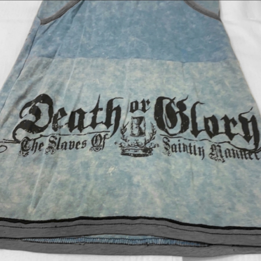 Salvage Sky Blue and Gray Tank - Picture 3 of 6